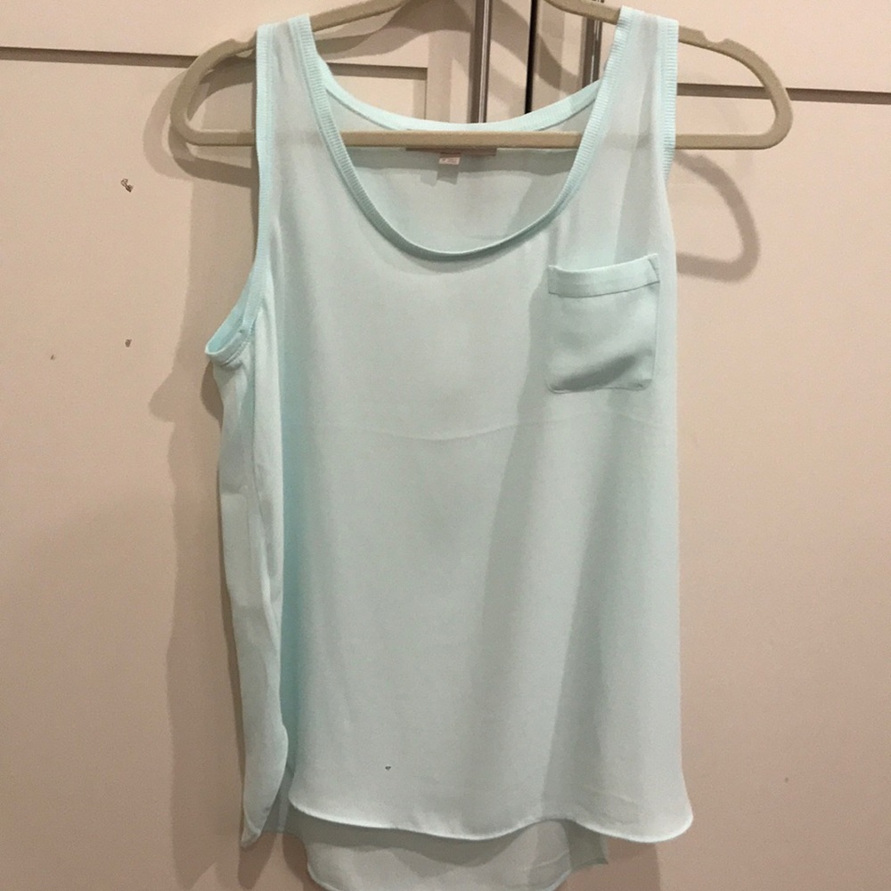 Pale aqua tank from Loft